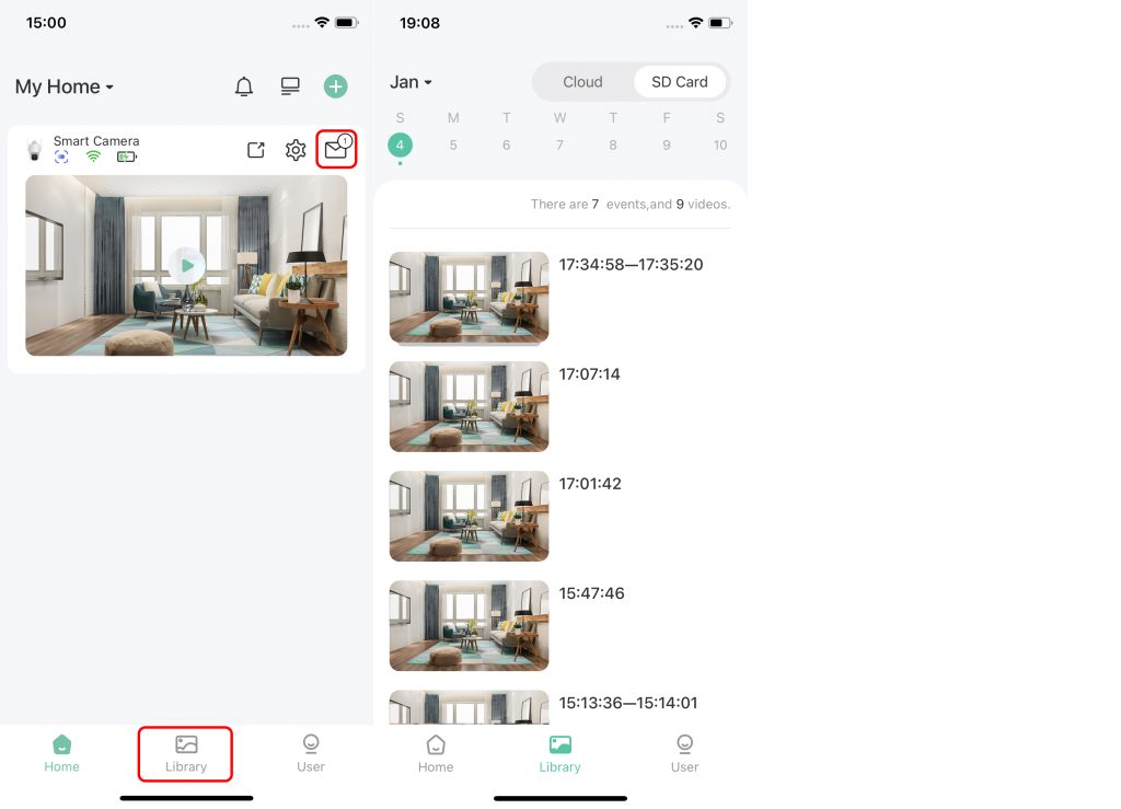Viewing Motion Notifications